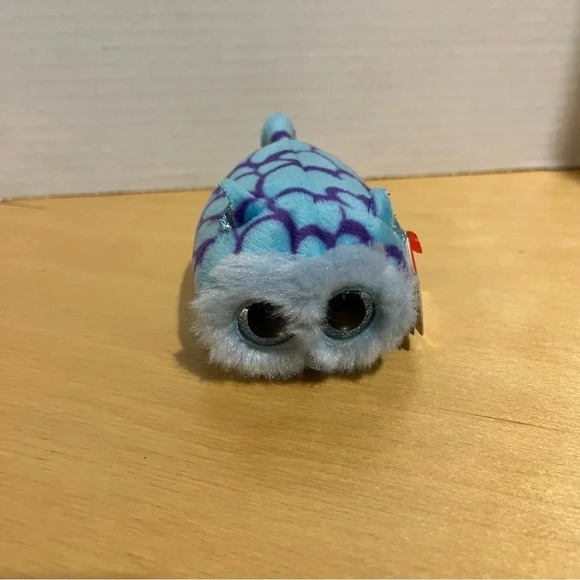 Ty Other - TY Teeny Tys Mimi Blue Owl 4" Mini Stackable Plush Tags Bird beanie